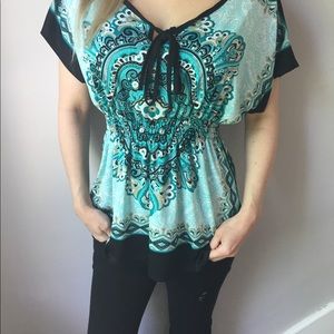 NWOT Printed Top